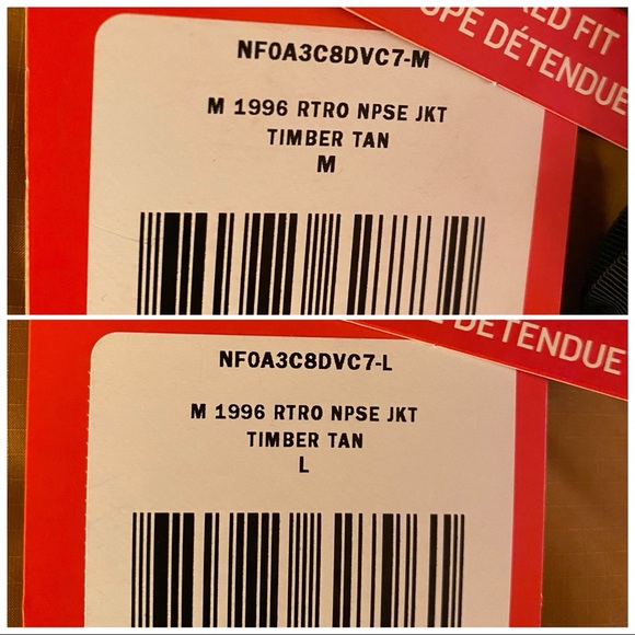 THE NORTH FACE Mens 1996 Retro Nuptse Jacket in Timber Tan Size L, XL - Picture 15 of 16